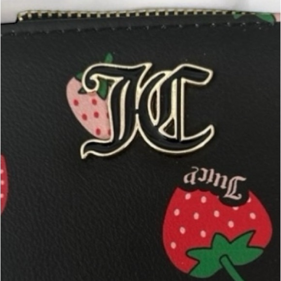 Juicy Couture Strawberry Black Sweet Juicy L Zip Card Case main image 1
